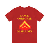 Lance Corporal of Marines Jersey Short Sleeve Tee