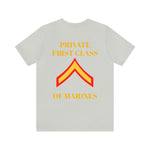 Private First Class of Marines Jersey Short Sleeve Tee