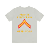 Private First Class of Marines Jersey Short Sleeve Tee