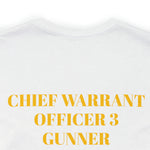 Chief Warrant Officer 3 Gunner of Marines Jersey Short Sleeve Tee