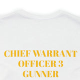 Chief Warrant Officer 3 Gunner of Marines Jersey Short Sleeve Tee