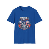 America 250 T-Shirt — Patriotic Statue of Liberty Fireworks Tee (Fourth of July)