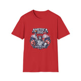 America 250 T-Shirt — Patriotic Statue of Liberty Fireworks Tee (Fourth of July)