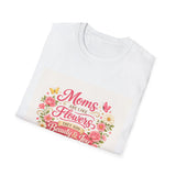 Mom’s Like Flowers Floral Heart T-Shirt – "Moms are like flowers, they bring beauty & joy to the world" – Mother's Day Gift - Wear Freedom Wear