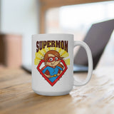 Supermom 2 Mug — 15oz Patriotic Officer Coffee Cup - Wear Freedom Wear