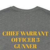 Chief Warrant Officer 3 Gunner of Marines Jersey Short Sleeve Tee