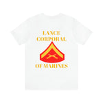 Lance Corporal of Marines Jersey Short Sleeve Tee