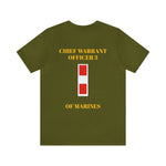 Chief Warrant Officer 3 of Marines Jersey Short Sleeve Tee