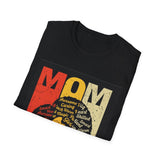 Mom Typography Portrait T-Shirt – Retro Mother's Day Gift - Wear Freedom Wear