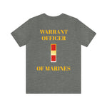 Warrant Officer of Marines Jersey Short Sleeve Tee