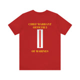 Chief Warrant Officer 5 of Marines Jersey Short Sleeve Tee