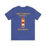 Chief Warrant Office 2 of Marines Jersey Short Sleeve Tee