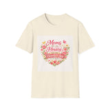 Mom’s Like Flowers Floral Heart T-Shirt – "Moms are like flowers, they bring beauty & joy to the world" – Mother's Day Gift - Wear Freedom Wear