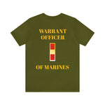 Warrant Officer of Marines Jersey Short Sleeve Tee