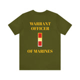 Warrant Officer of Marines Jersey Short Sleeve Tee