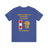 Chief Warrant Officer 3 Gunner of Marines Jersey Short Sleeve Tee