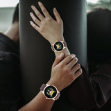 Bishop Black Instafamous Wide Type Quartz watch - Wear Freedom Wear
