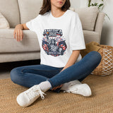 America 250 T-Shirt — Patriotic Statue of Liberty Fireworks Tee (Fourth of July)