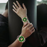 Bishop  Green Instafamous Wide Type Quartz watch - Wear Freedom Wear