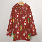 Women's Christmas Adult Hooded Blanket Shirt