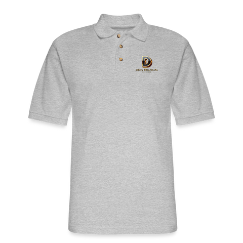 Dex's Financial Service Men's Pique Polo Shirt - heather gray