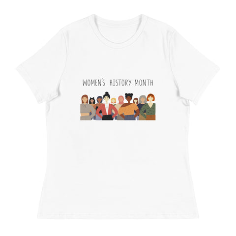 Women's History Month White Relaxed T-Shirt