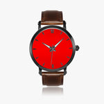 46mm Red Back Ground Unisex Automatic Watch(Black)