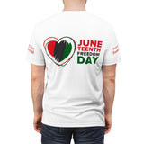 Marion County Library Juneteenth Freedom Day Unisex AOP Cut & Sew Tee