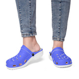 All Over Blue Printed Clogs