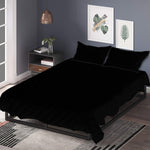 Black Polyester Quilt Bed Sets