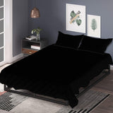 Black Polyester Quilt Bed Sets