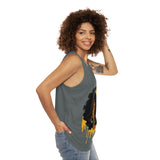 Golden Queen (Dark Grey) Unisex Tank Top (AOP)