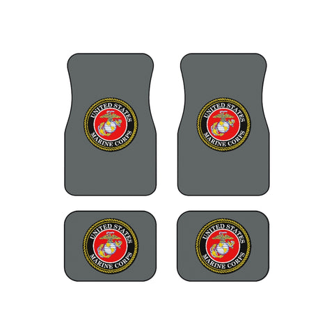 Marine Corps (Black) Car Mats (Set of 4)