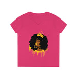 Golden Queen Ladies' V-Neck T-Shirt