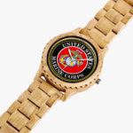 Marine Corps Italian Olive Lumber Wooden Watch