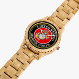 Marine Corps Italian Olive Lumber Wooden Watch