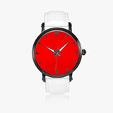 46mm Red Back Ground Unisex Automatic Watch(Black)