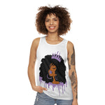 Purple Queen (White) Unisex Tank Top (AOP)