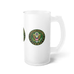 Army Frosted Glass Beer Mug