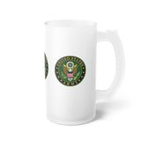 Army Frosted Glass Beer Mug