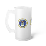 Air Force Frosted Glass Beer Mug