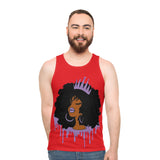 Purple Queen (Red) Unisex Tank Top (AOP)