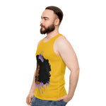 Purple Queen (Yellow) Unisex Tank Top (AOP)