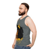 Golden Queen (Dark Grey) Unisex Tank Top (AOP)