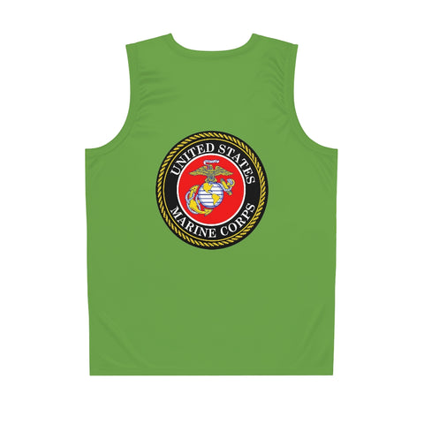 Marine Corps Green Basketball Jersey