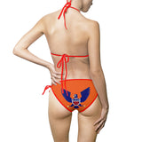 Freedom Wear Women's Orange Bikini Swimsuit