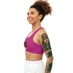 Golden Queen (Pink) Seamless Sports Bra (AOP)