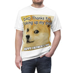 Picking up My Poop Father's Day Unisex AOP Cut & Sew Tee