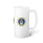 Air Force Frosted Glass Beer Mug