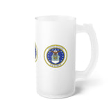 Air Force Frosted Glass Beer Mug